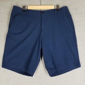 Banana Republic Shorts Adult 38 Blue Performance Chino Active Elastic Waist Mens